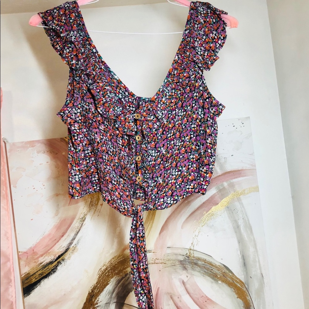 Floral crop top